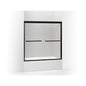 Gradient - Sliding Bath Door - Frameless Frame - Aluminum