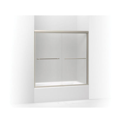 Gradient - Sliding Bath Door - Frameless Frame - Aluminum