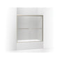 Gradient - Sliding Bath Door - Frameless Frame - Aluminum