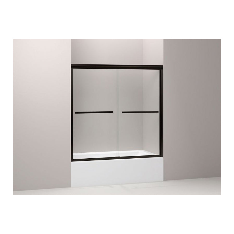 Gradient - Sliding Bath Door - Aluminum - Anodized Dark