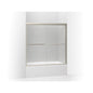 Gradient - Sliding Bath Door - Aluminum - Anodized Dark
