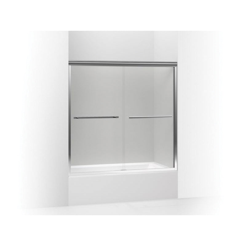 Gradient - Sliding Bath Door - Aluminum - Anodized Dark