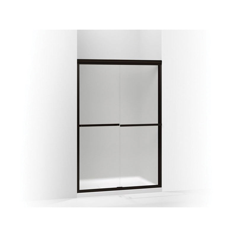 Gradient - Sliding Shower Door - Frameless Frame - Aluminum
