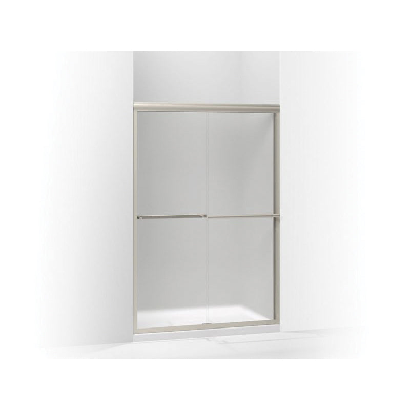 Gradient - Sliding Shower Door - Frameless Frame - Aluminum