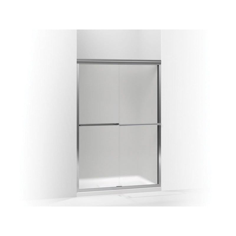 Gradient - Sliding Shower Door - Frameless Frame - Aluminum