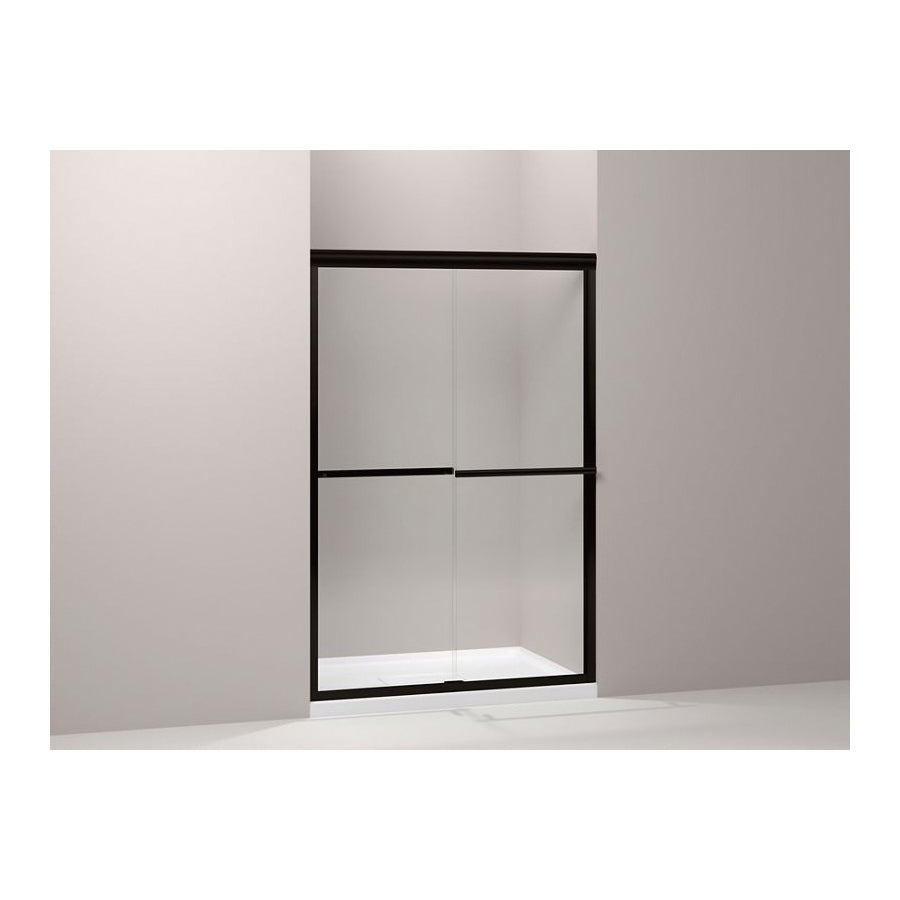 Gradient - Sliding Shower Door - Aluminum - Anodized Dark