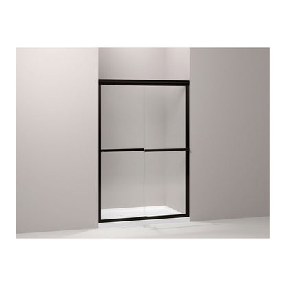 Gradient - Sliding Shower Door - Aluminum - Anodized Dark