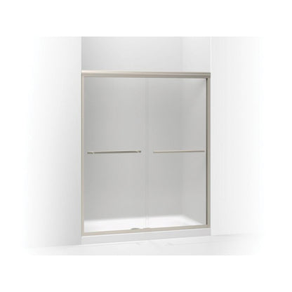 Gradient Sliding Shower Door, Frameless Frame, Aluminum