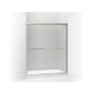 Gradient Sliding Shower Door, Frameless Frame, Aluminum