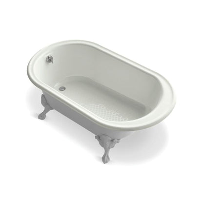 66 in L x 36 in W, End Drain, Enamel Coated/Dune