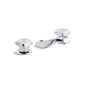 Triton - Widespread Bathroom Sink Faucet - 5" - 2 GPM