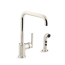 Purist - Kitchen Sink Faucet with Side Spray - Deck Mount
