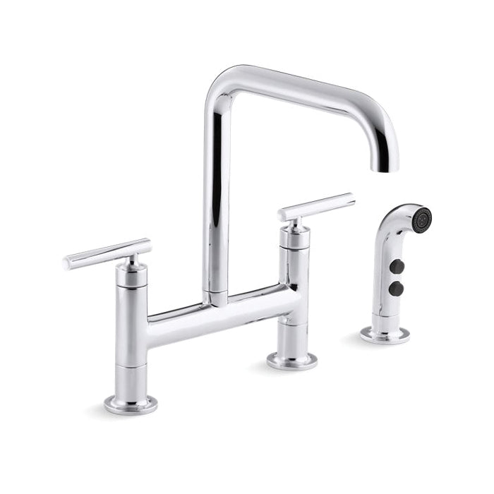 Purist - Bridge Kitchen Sink Faucet with Side - 1.8 GPM