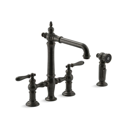 Artifacts Bridge Kitchen Sink Faucet With, Oil Rubbed Bronze
