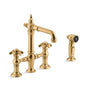 Artifacts - Bridge Kitchen Sink Faucet - 12-9/16" H - Brass