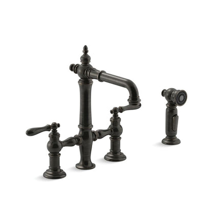 Artifacts - Bridge Sink Faucet with Side Spray - 1.5 GPM