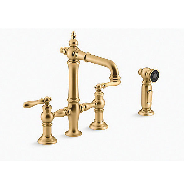 Artifacts - Bridge Sink Faucet with Side Spray - 1.5 GPM