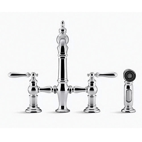 Artifacts - Bridge Sink Faucet with Side Spray - 1.5 GPM