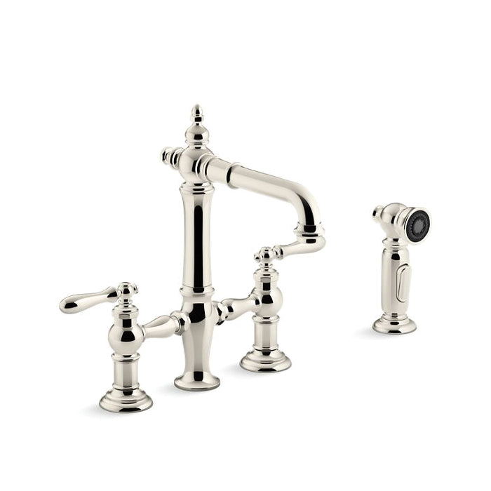 Artifacts - Bridge Sink Faucet with Side Spray - 1.5 GPM