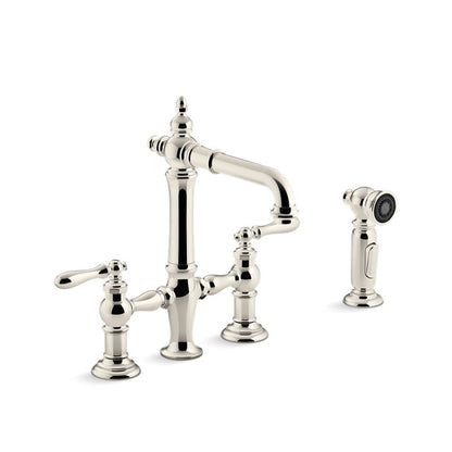 Artifacts - Bridge Sink Faucet with Side Spray - 1.5 GPM
