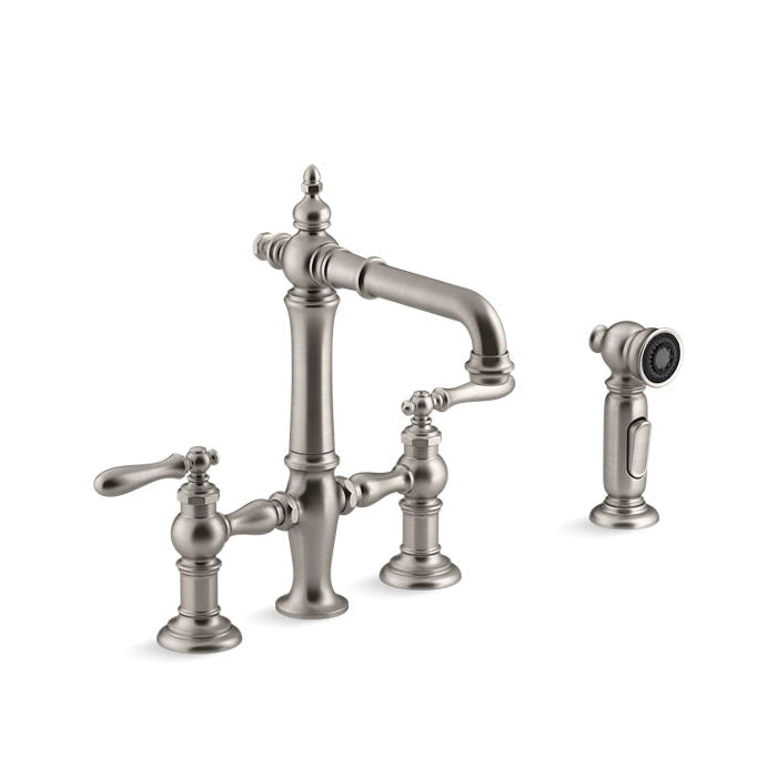 Artifacts - Bridge Sink Faucet with Side Spray - 1.5 GPM