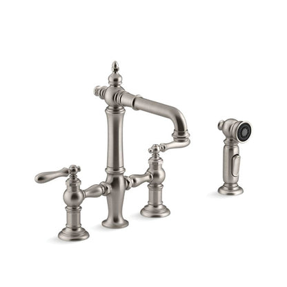 Artifacts - Bridge Sink Faucet with Side Spray - 1.5 GPM