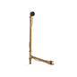 Cube Cable Drain - 32-5/16" H x 3" W - Brass
