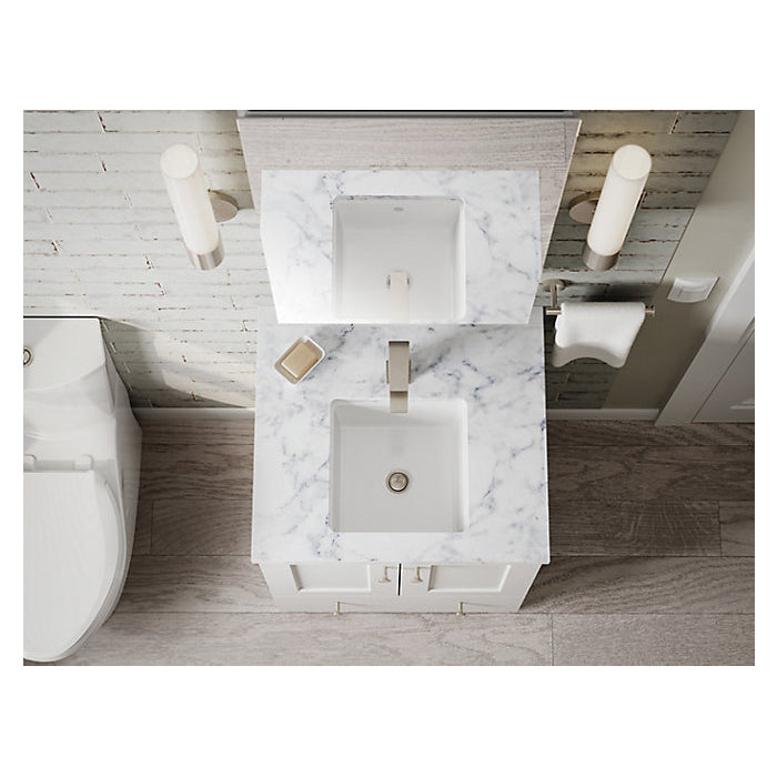 Verticyl - 13" Center Drain Bathroom Sink - Vitreous China