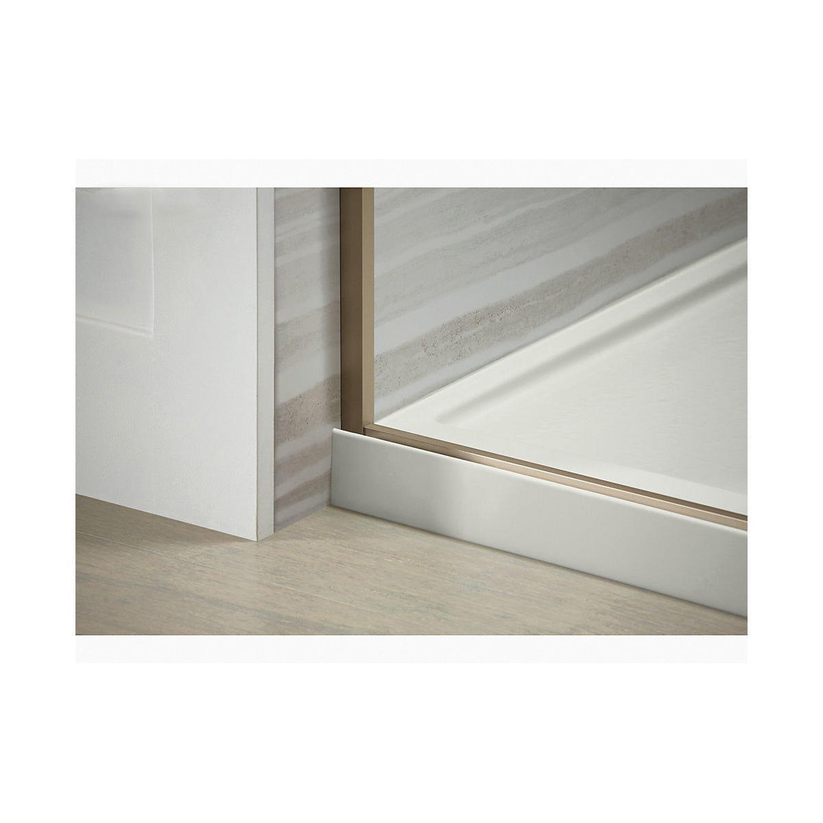 Rely Center Drain, 60 in L x 42 in W x 4-1/4 in D, White