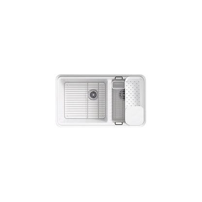 Riverby - 33" Center Rear Drain Kitchen Sink - Undermount