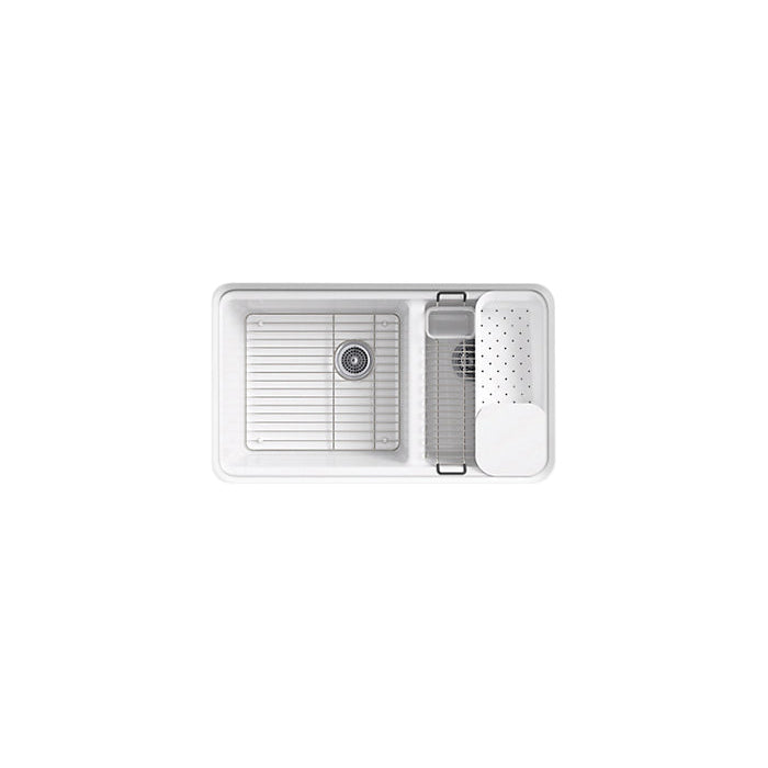 Riverby - 33" Center Rear Drain Kitchen Sink - Double Bowl