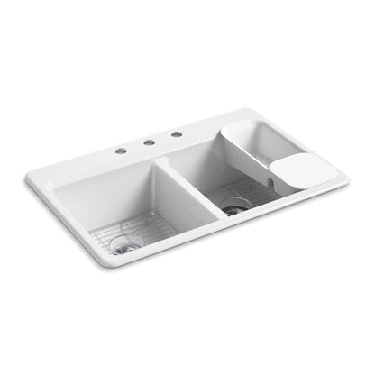 Riverby - 33" Kitchen Sink - Top - Double Bowl