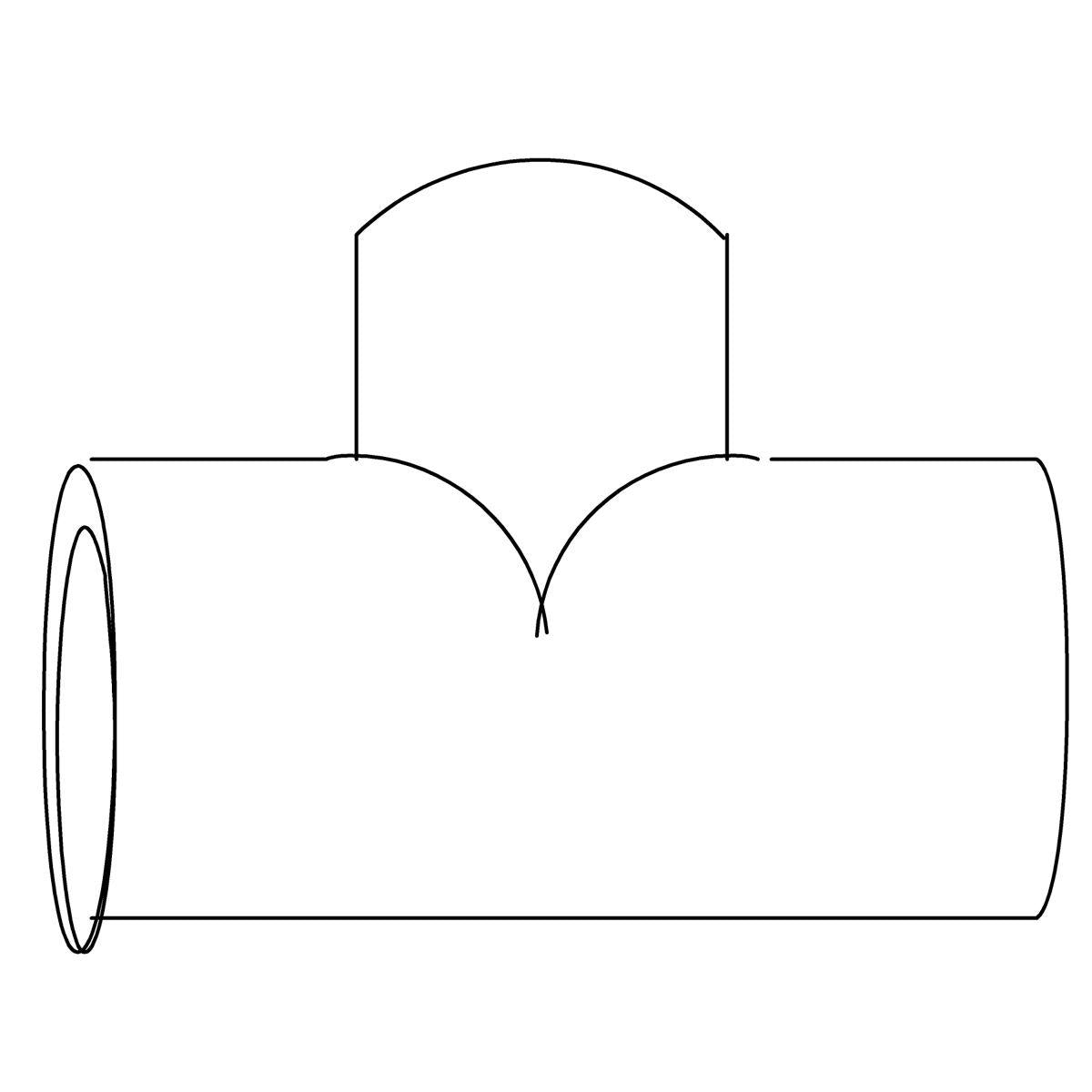 Tee Bull Head - PVC