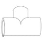 Tee Bull Head - PVC