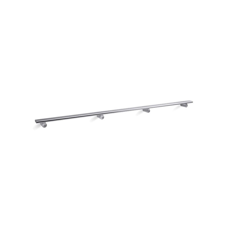 Choreograph Shower Barre, Bright Polished Silver, Aluminum