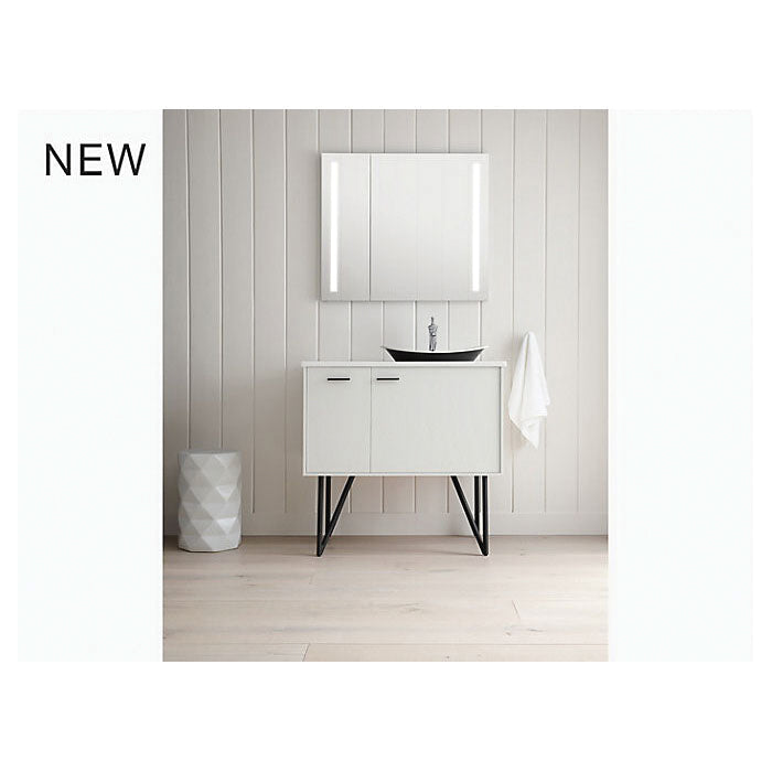 Verdera - Lighted Medicine Cabinet - Anodized Aluminum