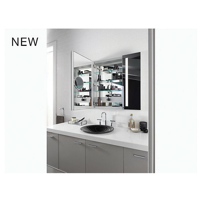Verdera - Lighted Medicine Cabinet - Anodized Aluminum