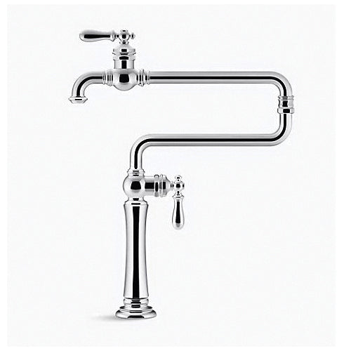 Pot Filler Kitchen Sink Faucet, Vibrant Stainless Steel