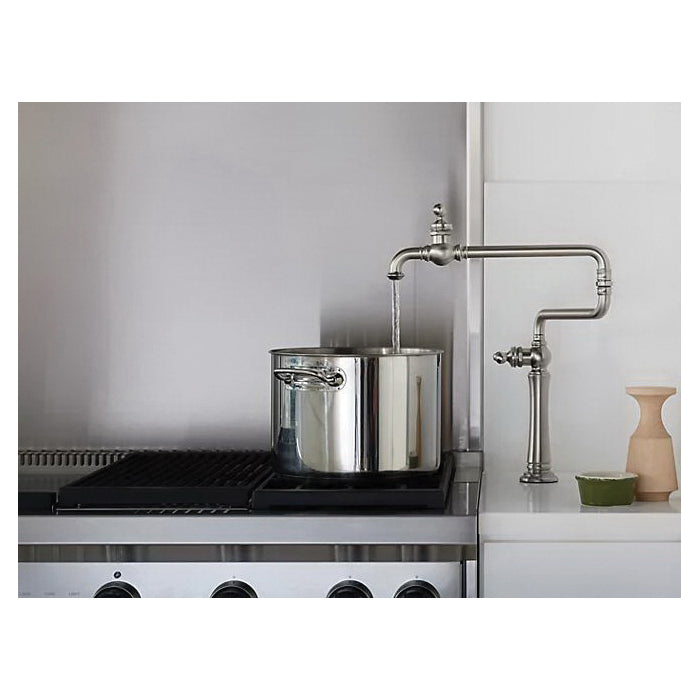 Pot Filler Kitchen Sink Faucet, Vibrant Stainless Steel