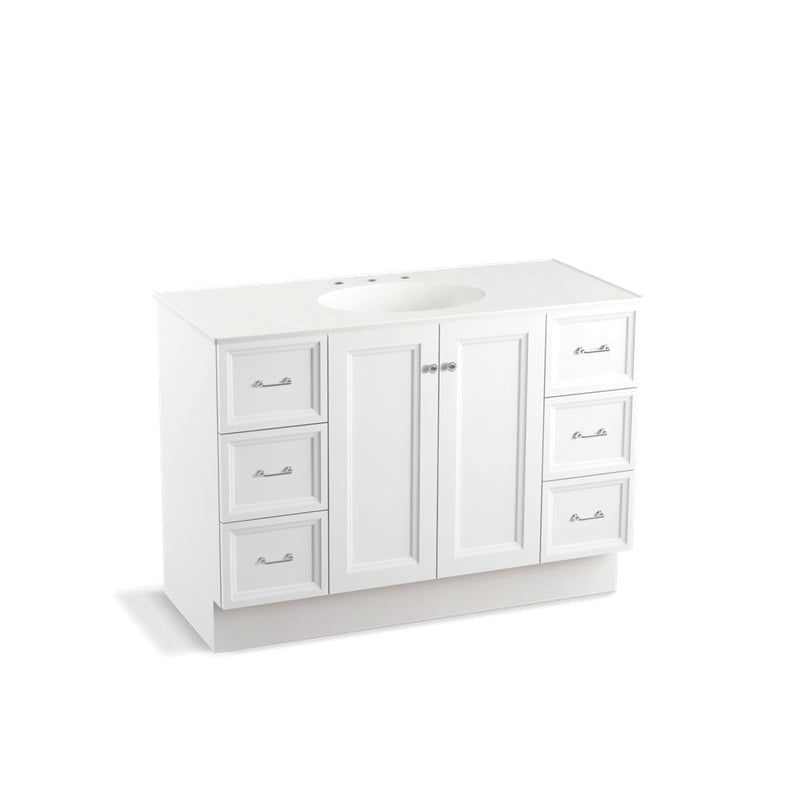 Damask - Standard Bathroom Vanity Cabinet with Toe Kick