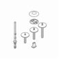 Low Profile Bolt Cap Service Kit - White