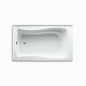 Mariposa Bathtub With Integral Flange, Biscuit