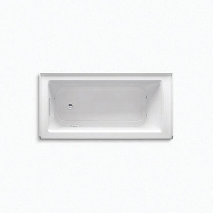 Bathtub, With Integral Flange and Integral Apro, Ice Gray