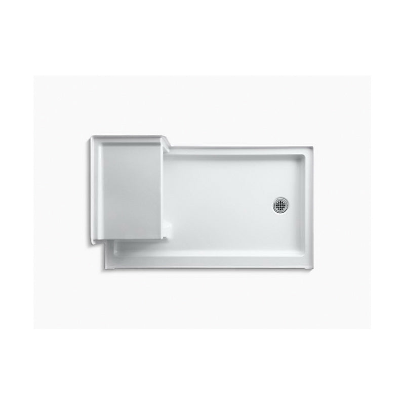 Tresham - Right Drain - 60" L x 36" W x 21-1/8" D - Acrylic