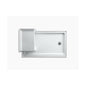 Tresham - Right Drain - 60" L x 36" W x 21-1/8" D - Acrylic