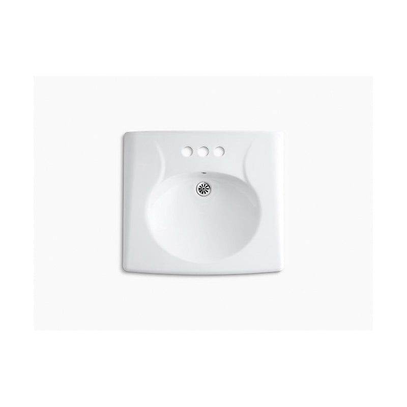 Brenham - 21-15/16" Bathroom Sink with Overflow - Oval Basin