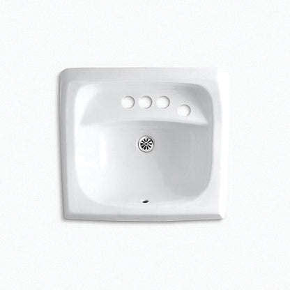 Kingston - 21-1/4" Bathroom Sink with Overflow - White