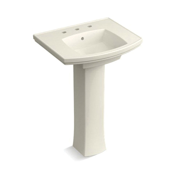 Kelston - 24" Rectangular Bathroom Sink - Wall Mount - Biscu