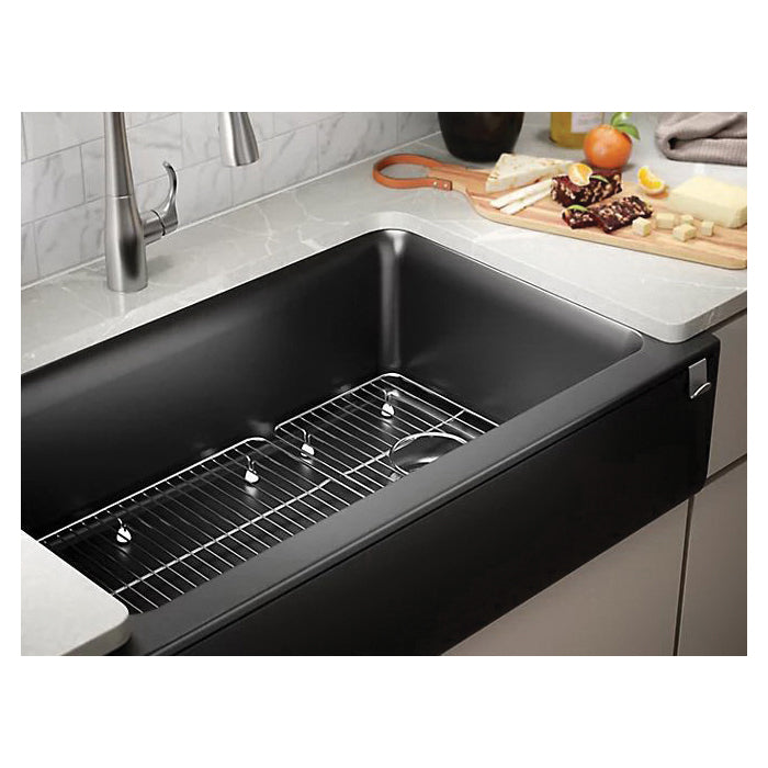 Cairn - 34" Kitchen Sink with Tall Apron - Matte Gray