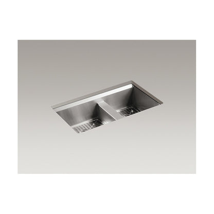 8 Degree - 33" Kitchen Sink - Undermount - Double Bowl